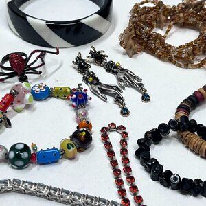 Bundle of Eclectic, Colorful, Random Jewelry